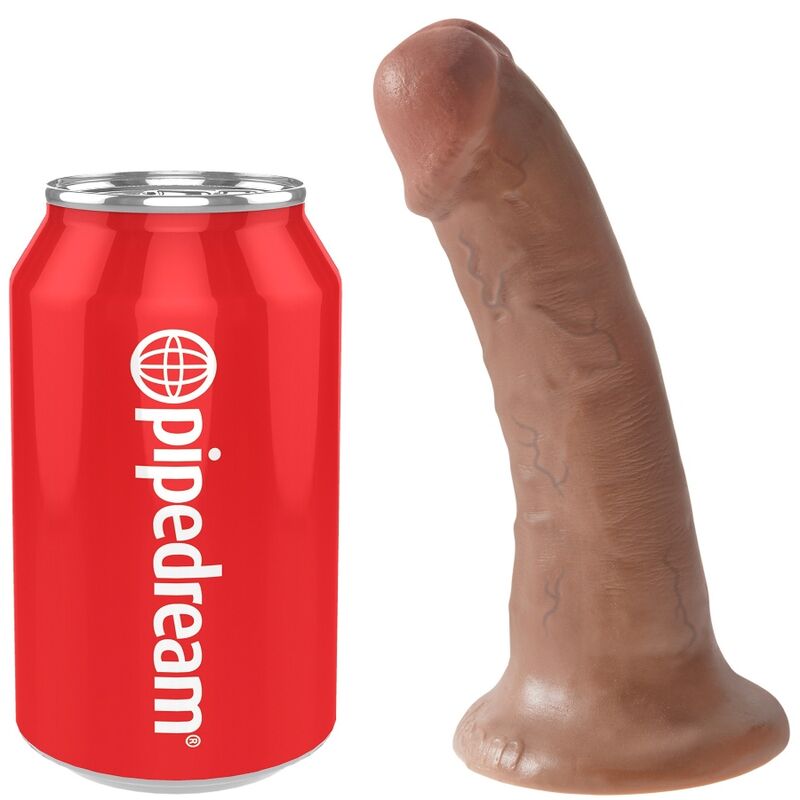 KING COCK - PÉNIS RÉALISTE 15 CM CARAMEL - Sensualia