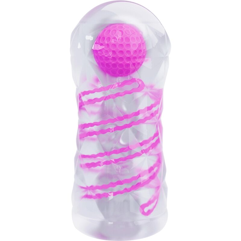 PRETTY LOVE - MASTURBATEUR MASCULIN FANTASY AVEC SPIRALE INTERNE ET BALLES TRANSPARENTES - Sensualia