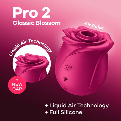 SATISFYER - AIR PULSE VIBRATEUR FLEUR CLASSIQUE PRO 2 - Sensualia