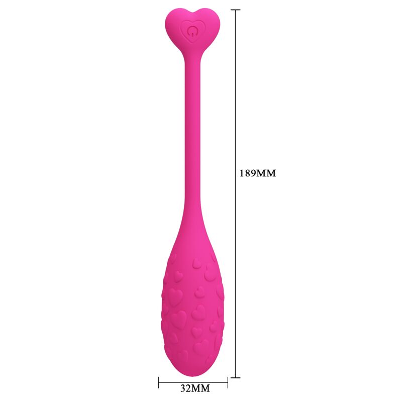 PRETTY LOVE - OEUF VIBRANT ROSE FISHER CONTRÔLÉ PAR APPLICATION - Sensualia