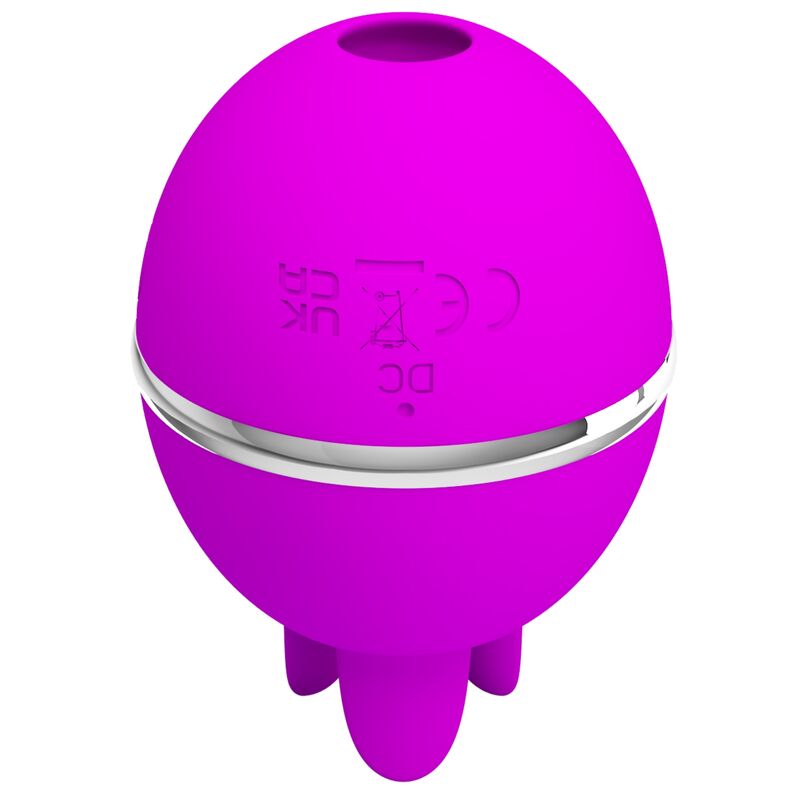 PRETTY LOVE - VIBRATEUR ROND EN SILICONE GEMINI BALL VIOLET - Sensualia