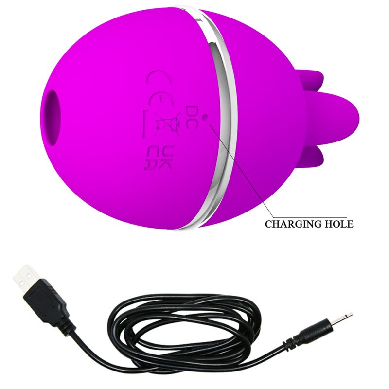 PRETTY LOVE - VIBRATEUR ROND EN SILICONE GEMINI BALL VIOLET - Sensualia