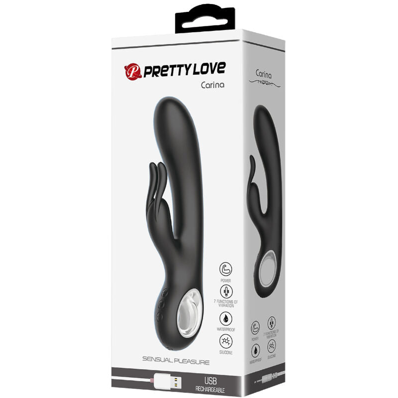 PRETTY LOVE - VIBRATEUR CARINA CLITORIS ET STIMULATEUR POINT G - Sensualia