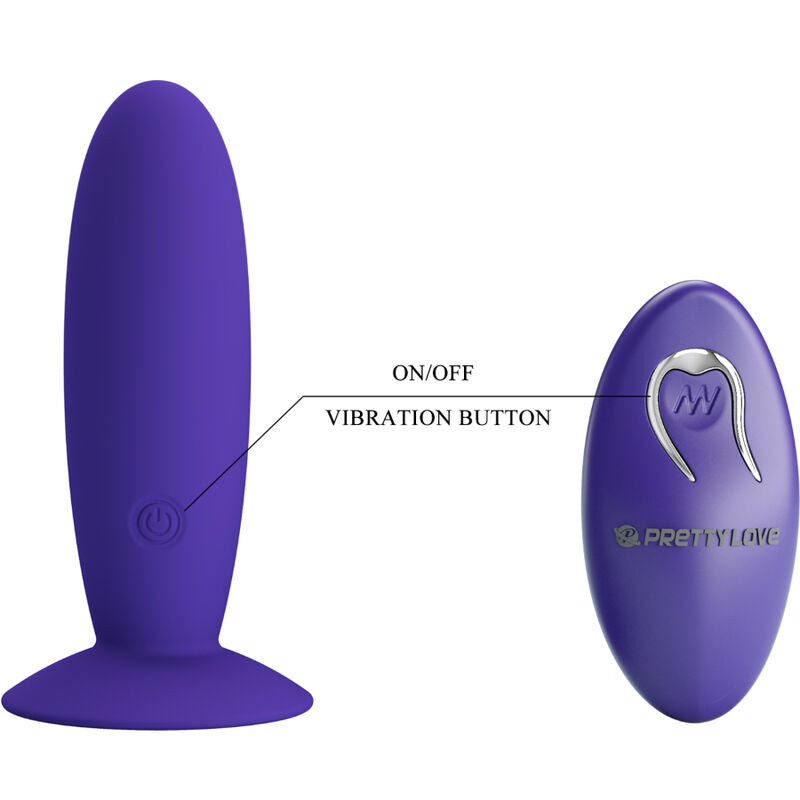 PRETTY LOVE - VIBRATEUR ANAL YOUTH PLUG TÉLÉCOMMANDE VIOLET - Sensualia