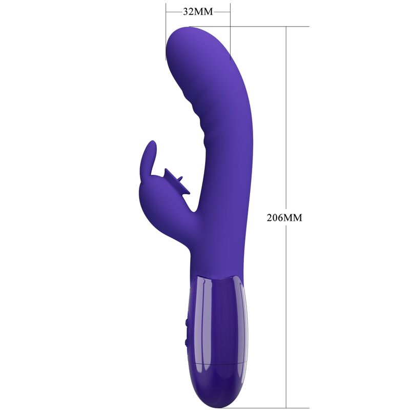 PRETTY LOVE - VIBRATEUR CERBERUS YOUTH LAPIN VIOLET - Sensualia