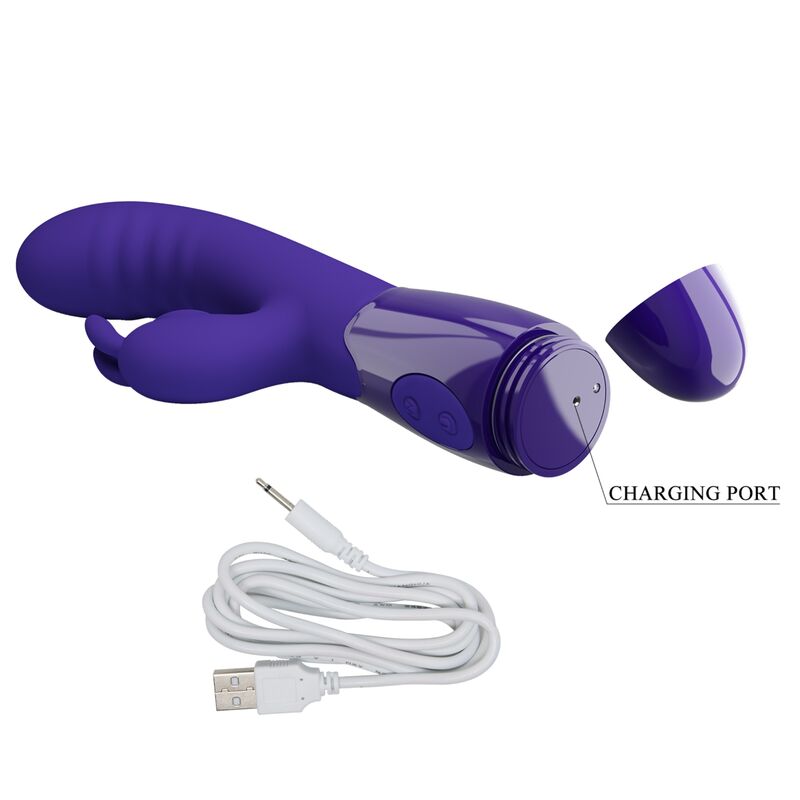PRETTY LOVE - VIBRATEUR CERBERUS YOUTH LAPIN VIOLET - Sensualia