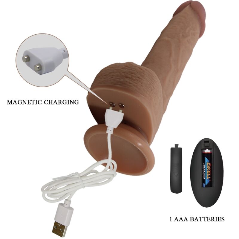 PRETTY LOVE - VIBRATEUR GODE RÉALISTE TOMMY 22.5 CM - Sensualia