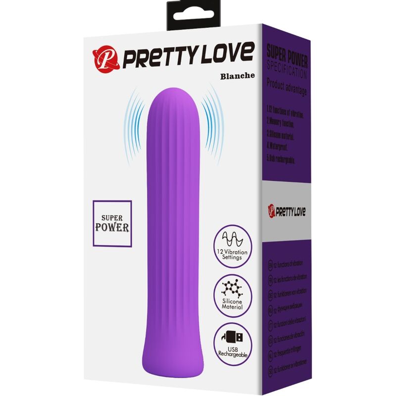 PRETTY LOVE - BLANCHE VIBRATEUR STIMULATEUR LILAS - Sensualia