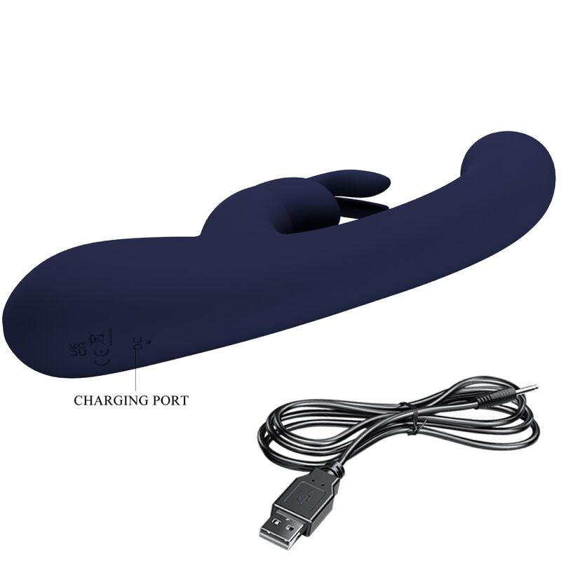 PRETTY LOVE - VIBRATEUR LAMAR LAPIN ET POINT G BLEU - Sensualia