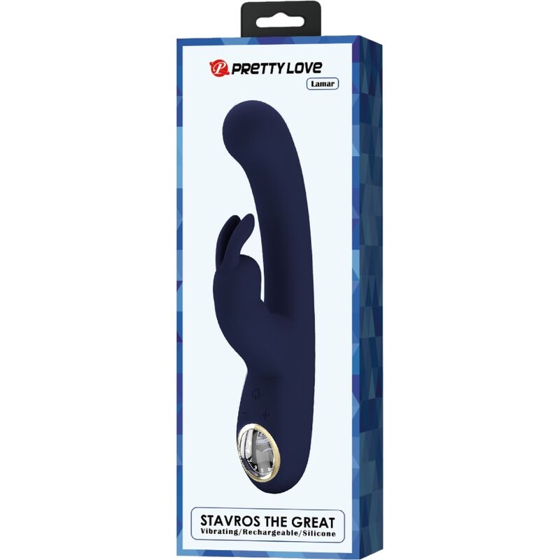 PRETTY LOVE - VIBRATEUR LAMAR LAPIN ET POINT G BLEU - Sensualia