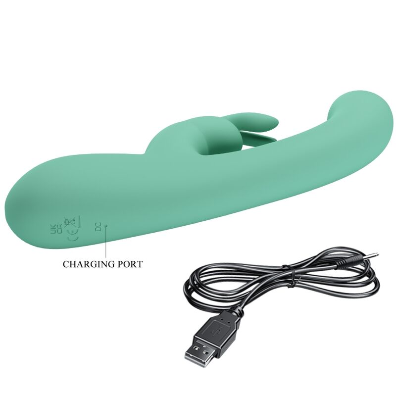 PRETTY LOVE - VIBRATEUR LAMAR LAPIN ET POINT G VERT - Sensualia