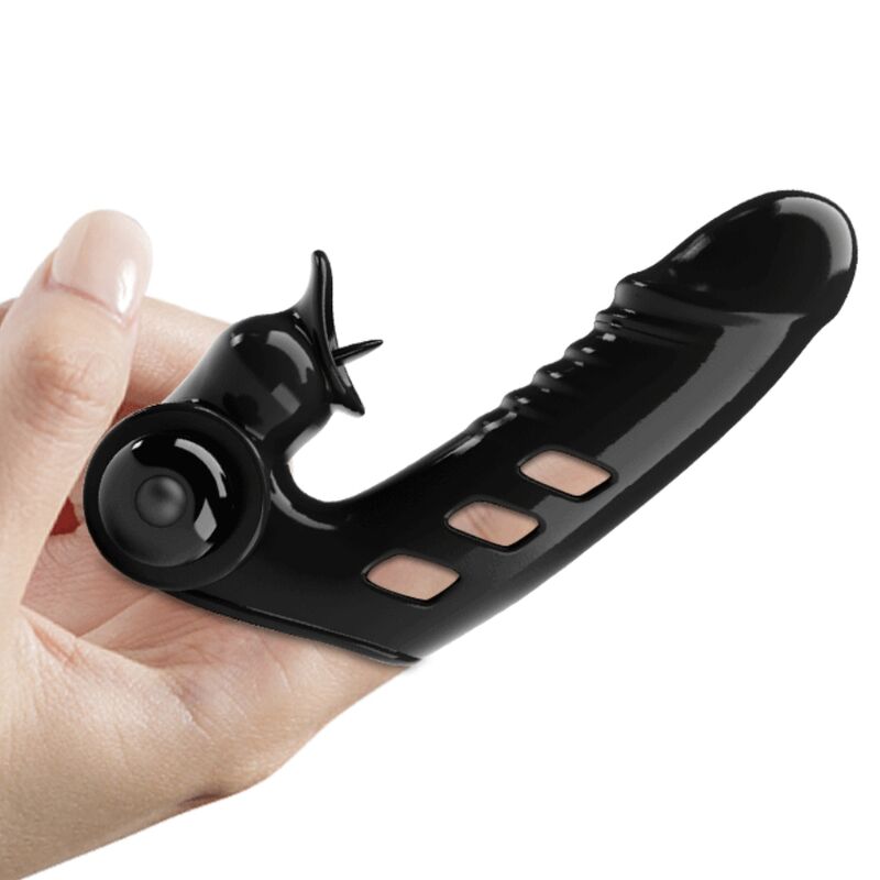 PRETTY LOVE - COUVERCLE DE DOIGT VIBRATEUR CORBIN NOIR - Sensualia