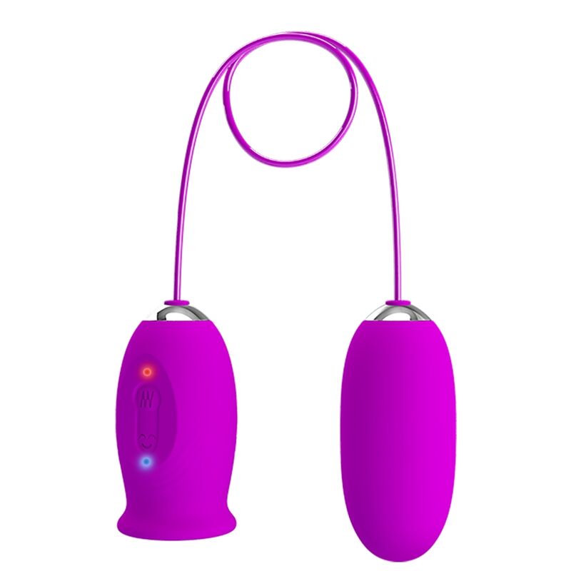 PRETTY LOVE - VIBRATEUR RECHARGEABLE DAISY DUAL EGG VIOLET - Sensualia