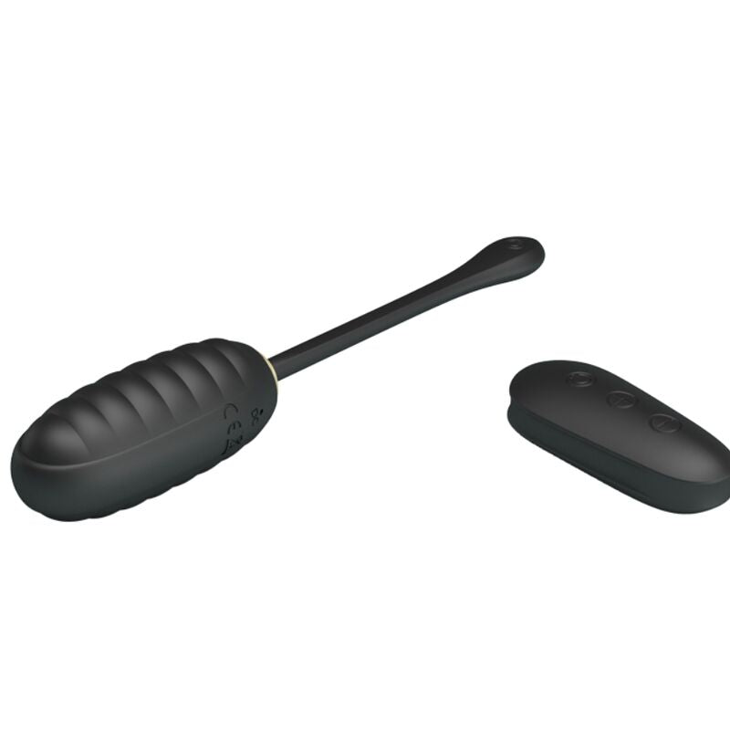PRETTY LOVE - DOREEN OEUF VIBRANT RECHARGEABLE DE LUXE NOIR TÉLÉCOMMANDE - Sensualia