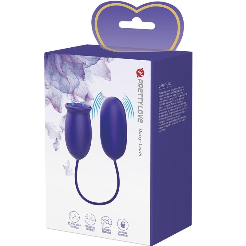 PRETTY LOVE - STIMULATEUR VIBRATEUR RECHARGEABLE DAISY YOUTH VIOLET - Sensualia