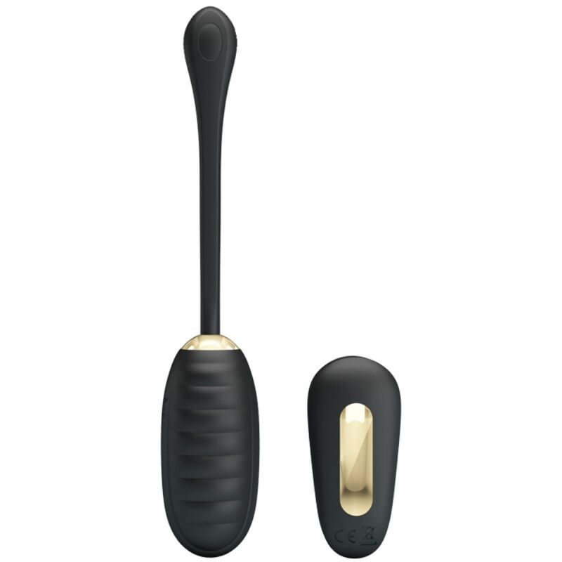 PRETTY LOVE - DOREEN OEUF VIBRANT RECHARGEABLE DE LUXE NOIR TÉLÉCOMMANDE - Sensualia