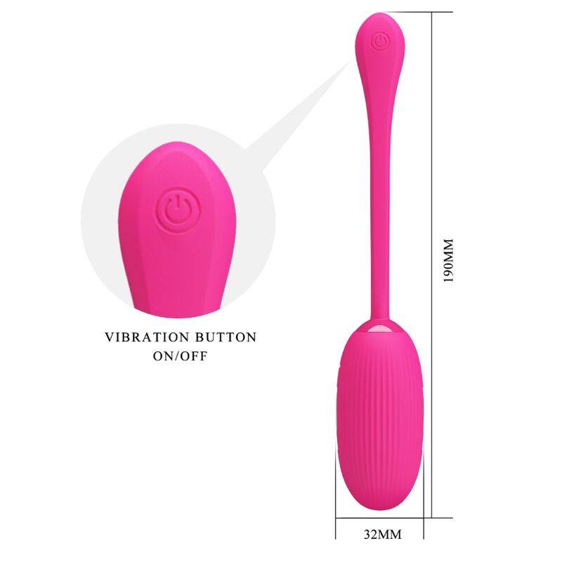 PRETTY LOVE - OEUF VIBRANT RECHARGEABLE DOREEN MAGENTA TÉLÉCOMMANDE - Sensualia