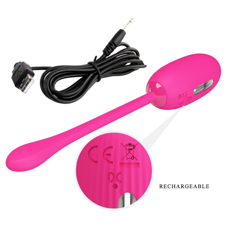 PRETTY LOVE - OEUF VIBRANT RECHARGEABLE DOREEN MAGENTA TÉLÉCOMMANDE - Sensualia