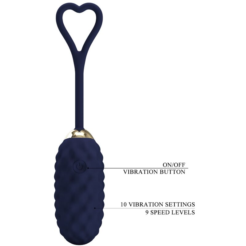 PRETTY LOVE - OEUF VIBRANT AVEC TÉLÉCOMMANDE VIVIAN BLUE - Sensualia