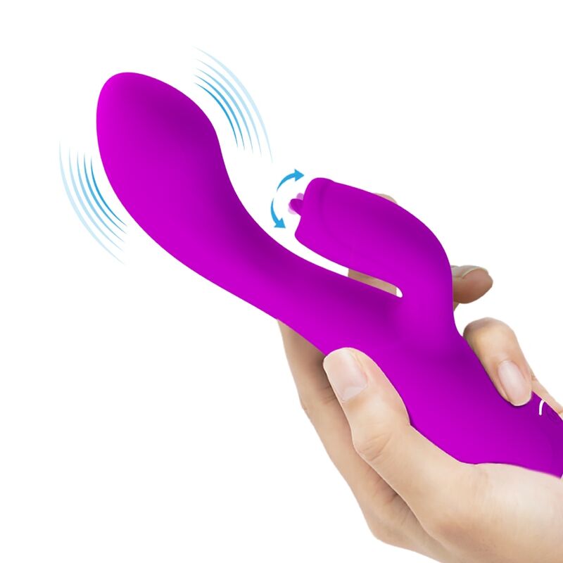 PRETTY LOVE - VIBRATEUR LAPIN RECHARGEABLE GLORIA IMPERMÉABLE VIOLET - Sensualia