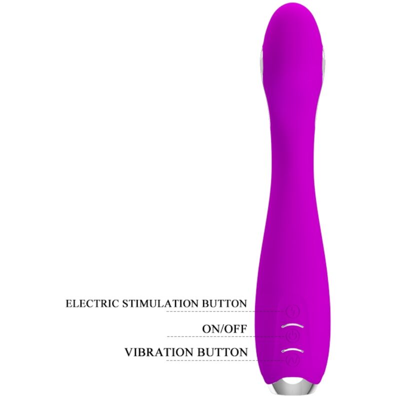 PRETTY LOVE - VIBRATEUR ÉLECTROCHOC RECHARGEABLE HECTOR-IMPERMÉABLE VIOLET - Sensualia