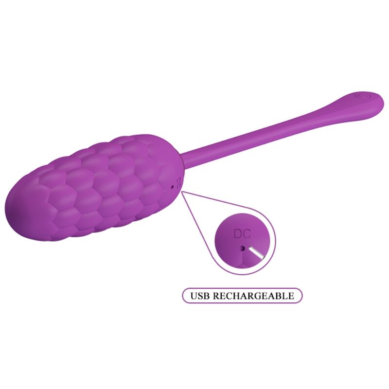 PRETTY LOVE - OEUF VIBRANT  TEXTURE MARINE RECHARGEABLE VIOLET - Sensualia