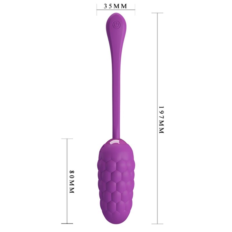 PRETTY LOVE - OEUF VIBRANT  TEXTURE MARINE RECHARGEABLE VIOLET - Sensualia