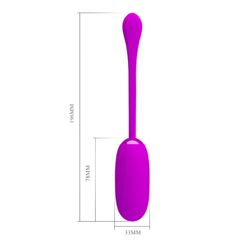 PRETTY LOVE - OEUF VIBRANT JULIUS IMPERMÉABLE-RECHARGEABLE VIOLET - Sensualia