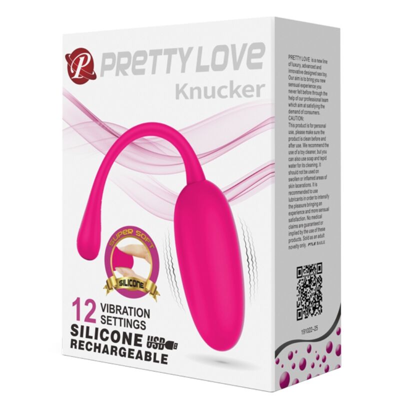 PRETTY LOVE - OEUF VIBRANT RECHARGEABLE KNUCKER ROSE - Sensualia