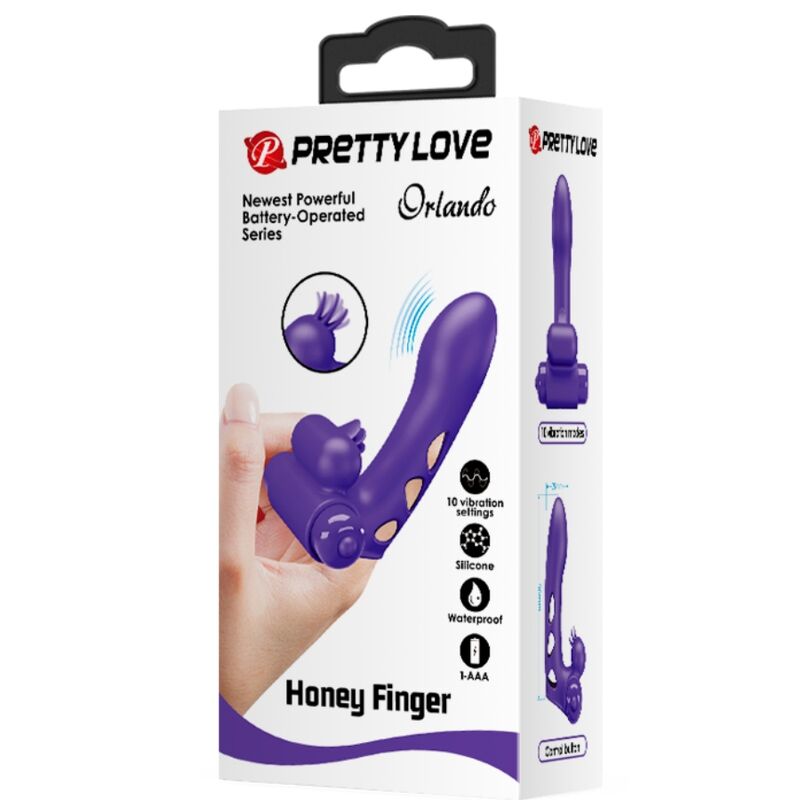 PRETTY LOVE - COUVERCLE DE DOIGT VIBRATEUR ORLANDO VIOLET - Sensualia