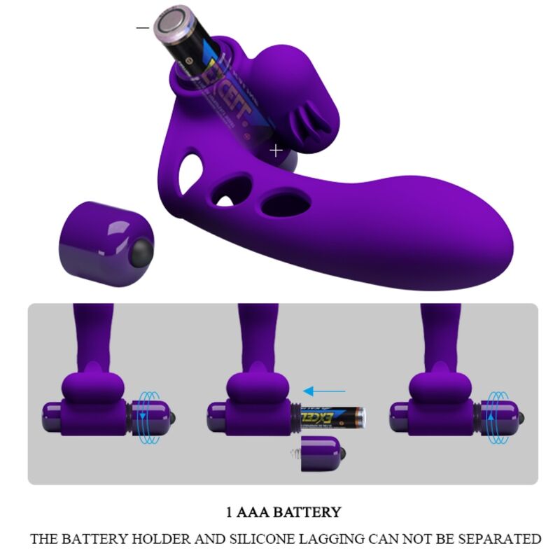 PRETTY LOVE - COUVERCLE DE DOIGT VIBRATEUR ORLANDO VIOLET - Sensualia