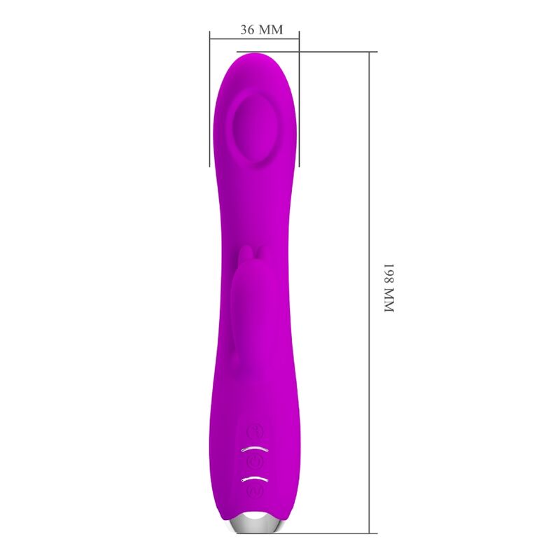 PRETTY LOVE - VIBRATEUR SUCKER RECHARGEABLE REGINA VIOLET - Sensualia