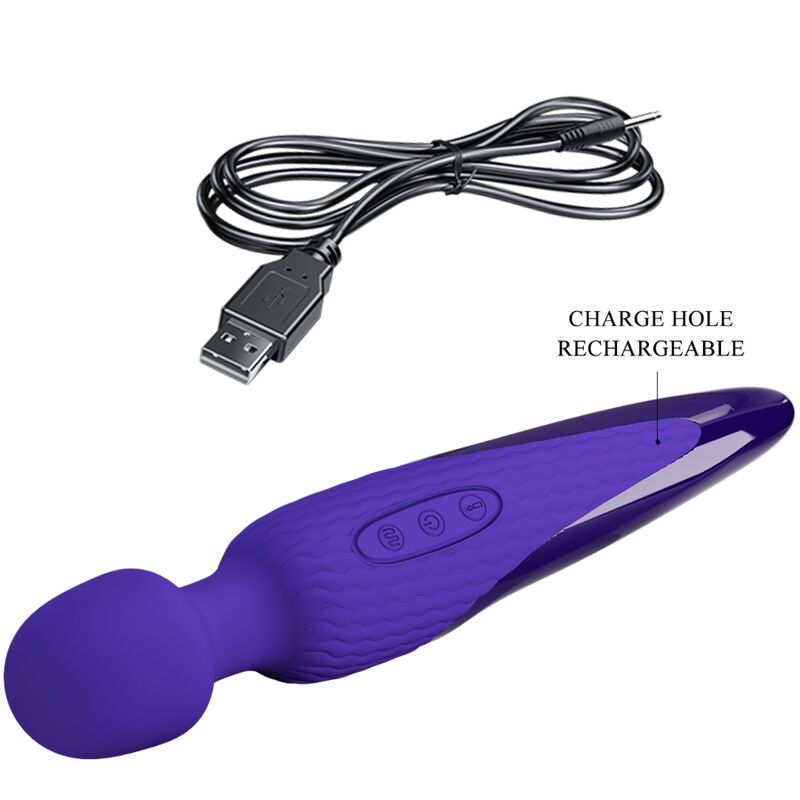 PRETTY LOVE - ANTONY YOUTH WAND VIBRATEUR VIOLETTE EFFET CHALEUR - Sensualia