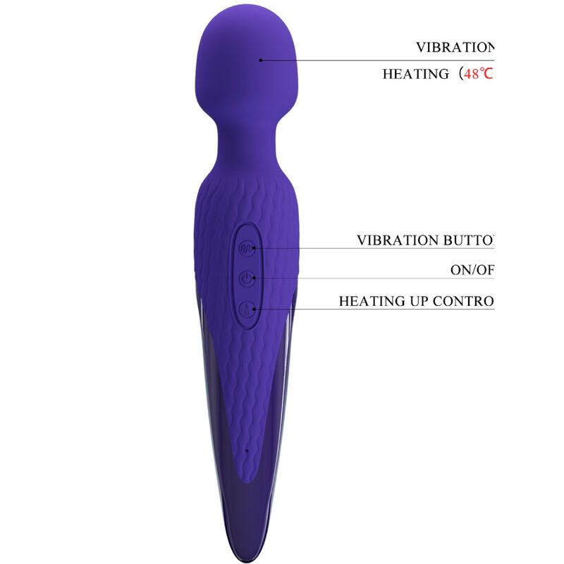PRETTY LOVE - ANTONY YOUTH WAND VIBRATEUR VIOLETTE EFFET CHALEUR - Sensualia