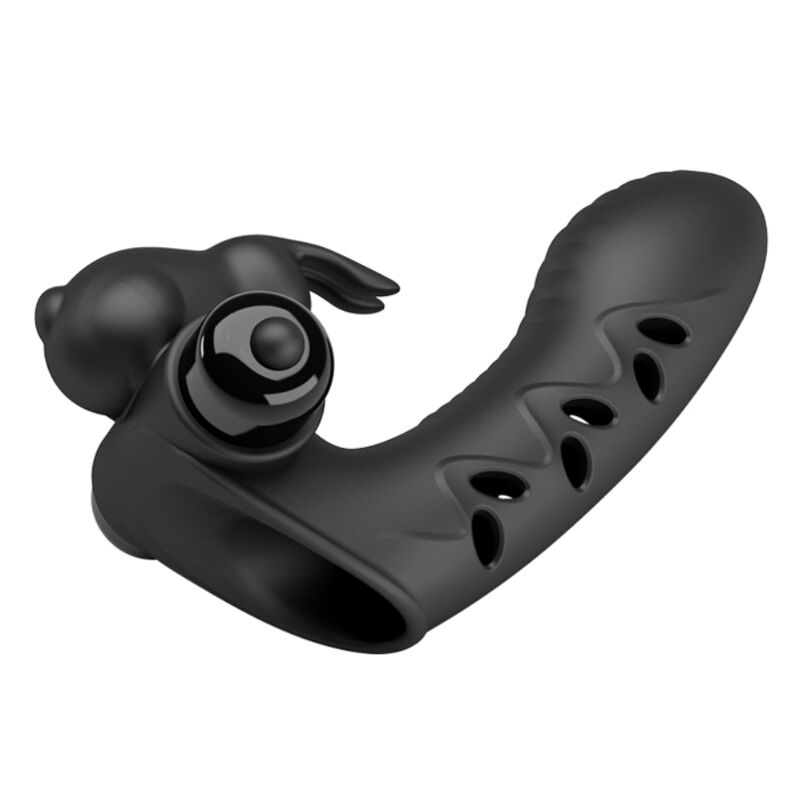 PRETTY LOVE - COUVERCLE DE DOIGT VIBRATEUR LAPIN NOIR VANCE - Sensualia