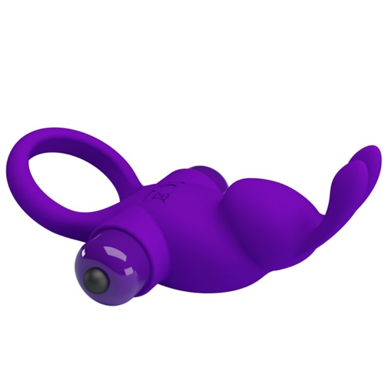 PRETTY LOVE - ANNEAU VIBRATEUR I RABBIT POUR PÉNIS VIOLET - Sensualia