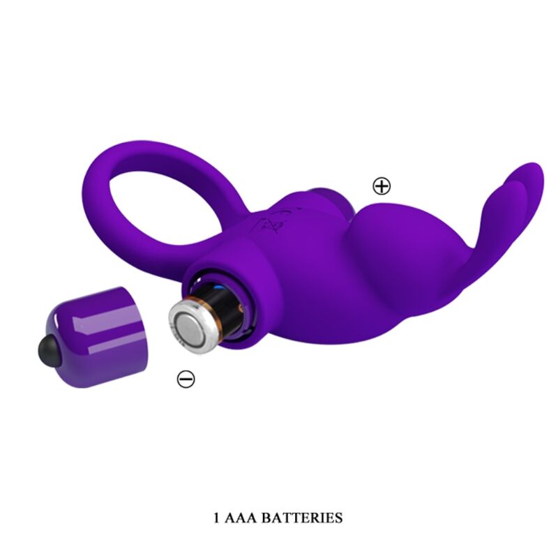 PRETTY LOVE - ANNEAU VIBRATEUR I RABBIT POUR PÉNIS VIOLET - Sensualia