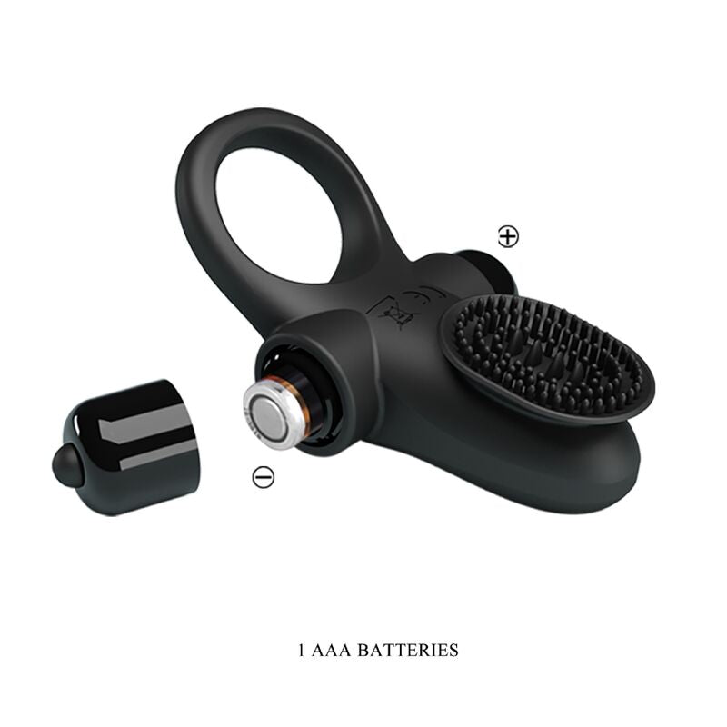 PRETTY LOVE - VIBRATOR RING II POUR LE PÉNIS NOIR - Sensualia