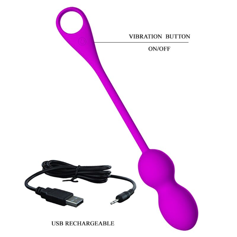PRETTY LOVE - BALLES VIBRANTES RECHARGEABLES ELVIRA VIOLET - Sensualia