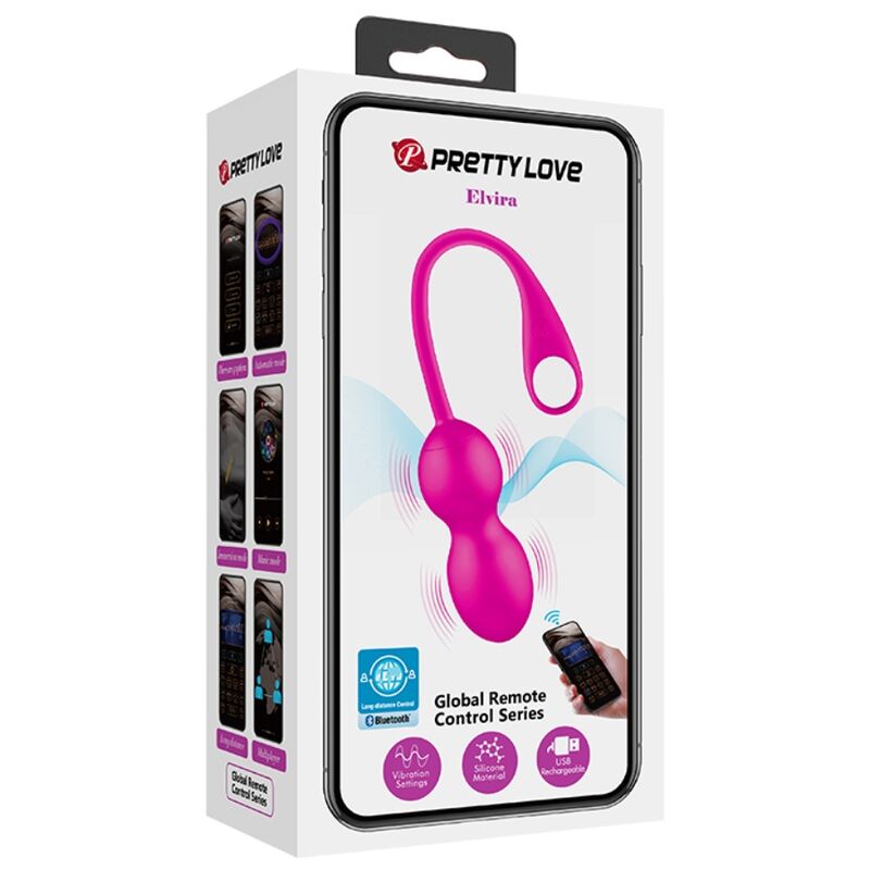 PRETTY LOVE - BALLES VIBRANTES RECHARGEABLES ELVIRA ROSE - Sensualia