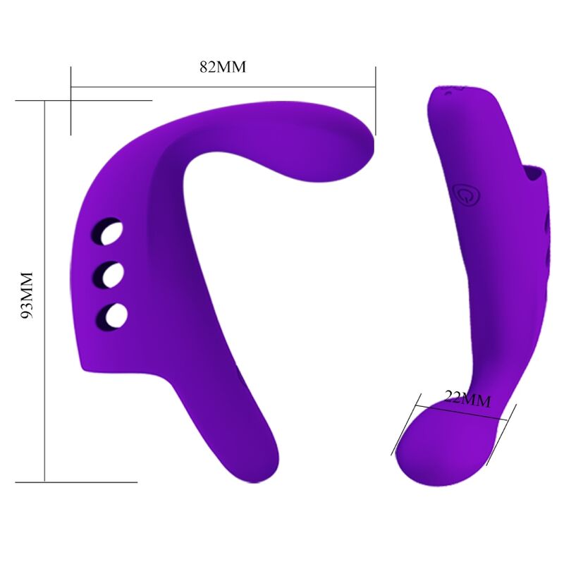 PRETTY LOVE - VIBRATEUR  DOIGT RECHARGEABLE GORGON VIOLET - Sensualia