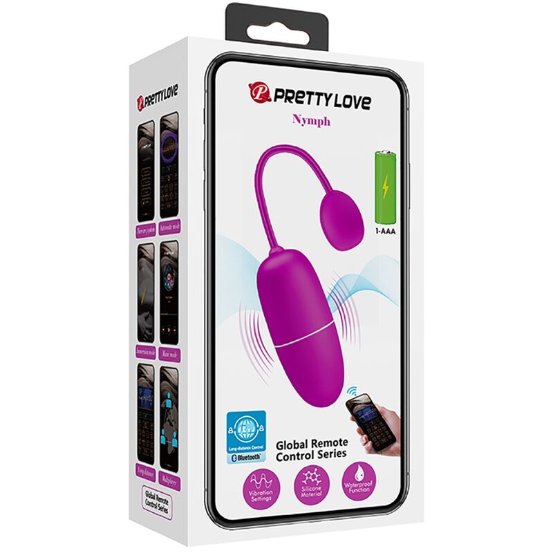 PRETTY LOVE - OEUF VIBRANT NYMPHE APP CONTRÔLÉ VIOLET - Sensualia