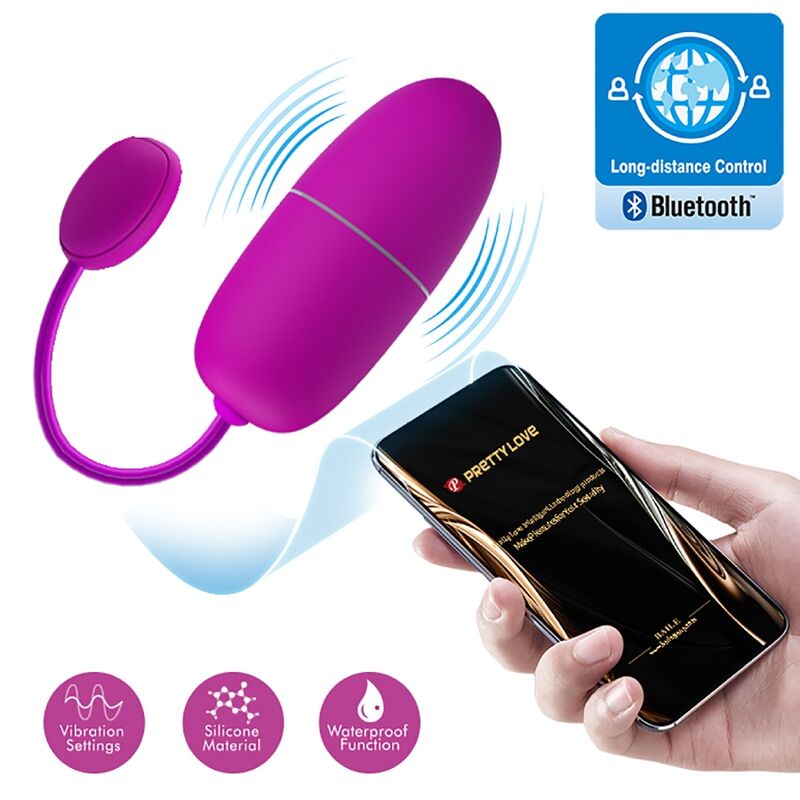 PRETTY LOVE - OEUF VIBRANT NYMPHE APP CONTRÔLÉ VIOLET - Sensualia