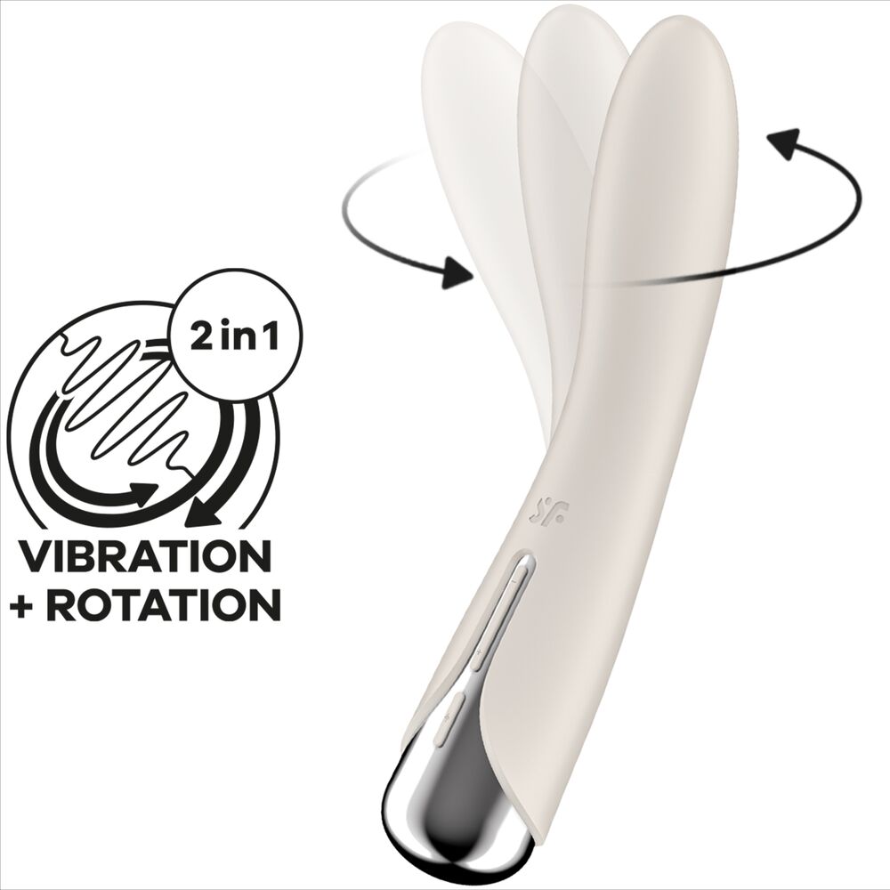 SATISFYER - SPINNING VIBE 1 VIBRATEUR ROTATEUR G-SPOT ROUGE - Sensualia