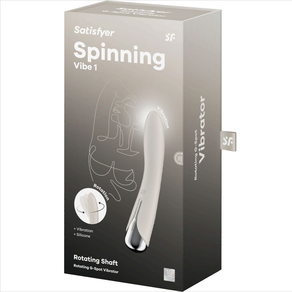 SATISFYER - SPINNING VIBE 1 VIBRATEUR ROTATEUR G-SPOT ROUGE - Sensualia