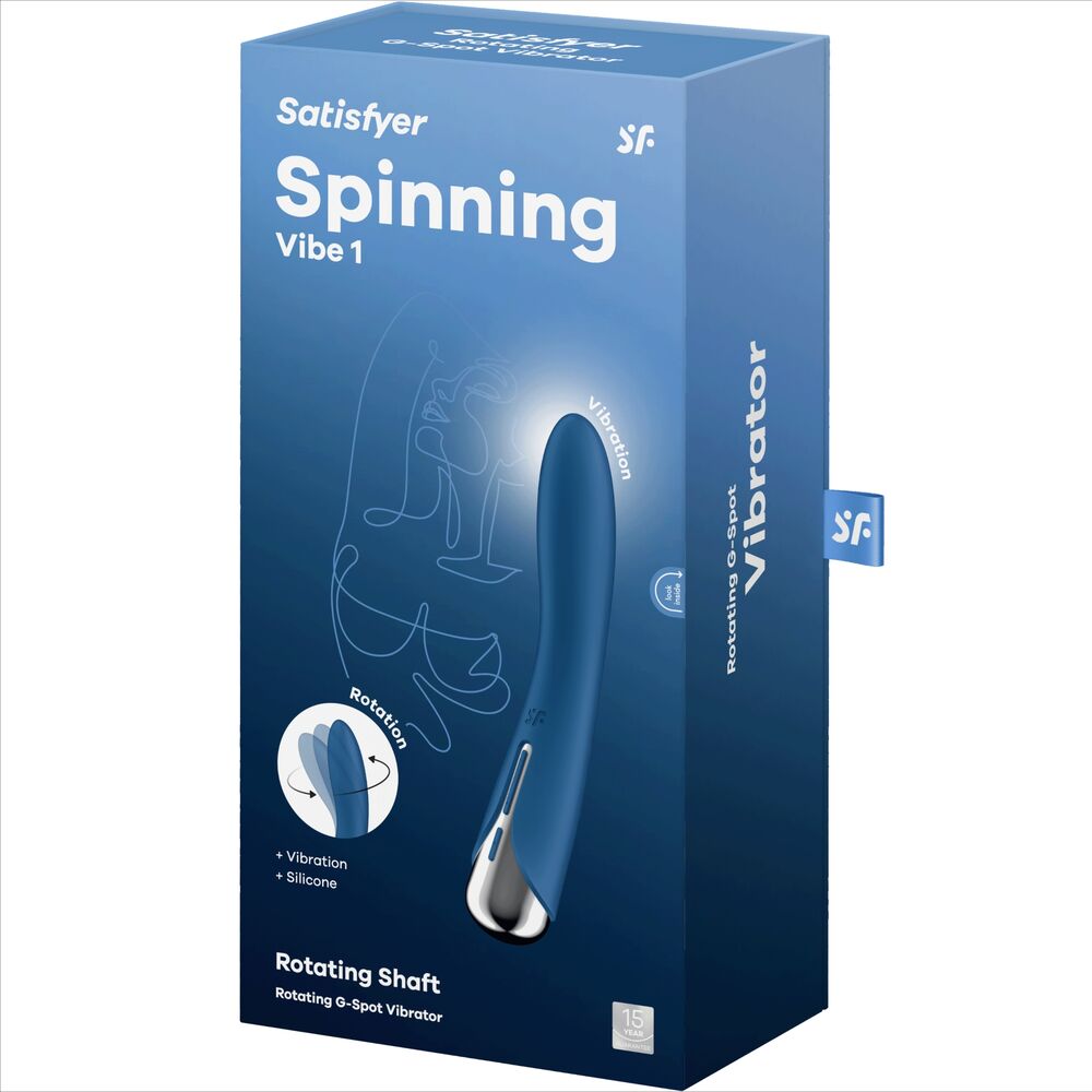 SATISFYER - SPINNING VIBE 1 VIBRATEUR ROTATEUR G-SPOT ROUGE - Sensualia