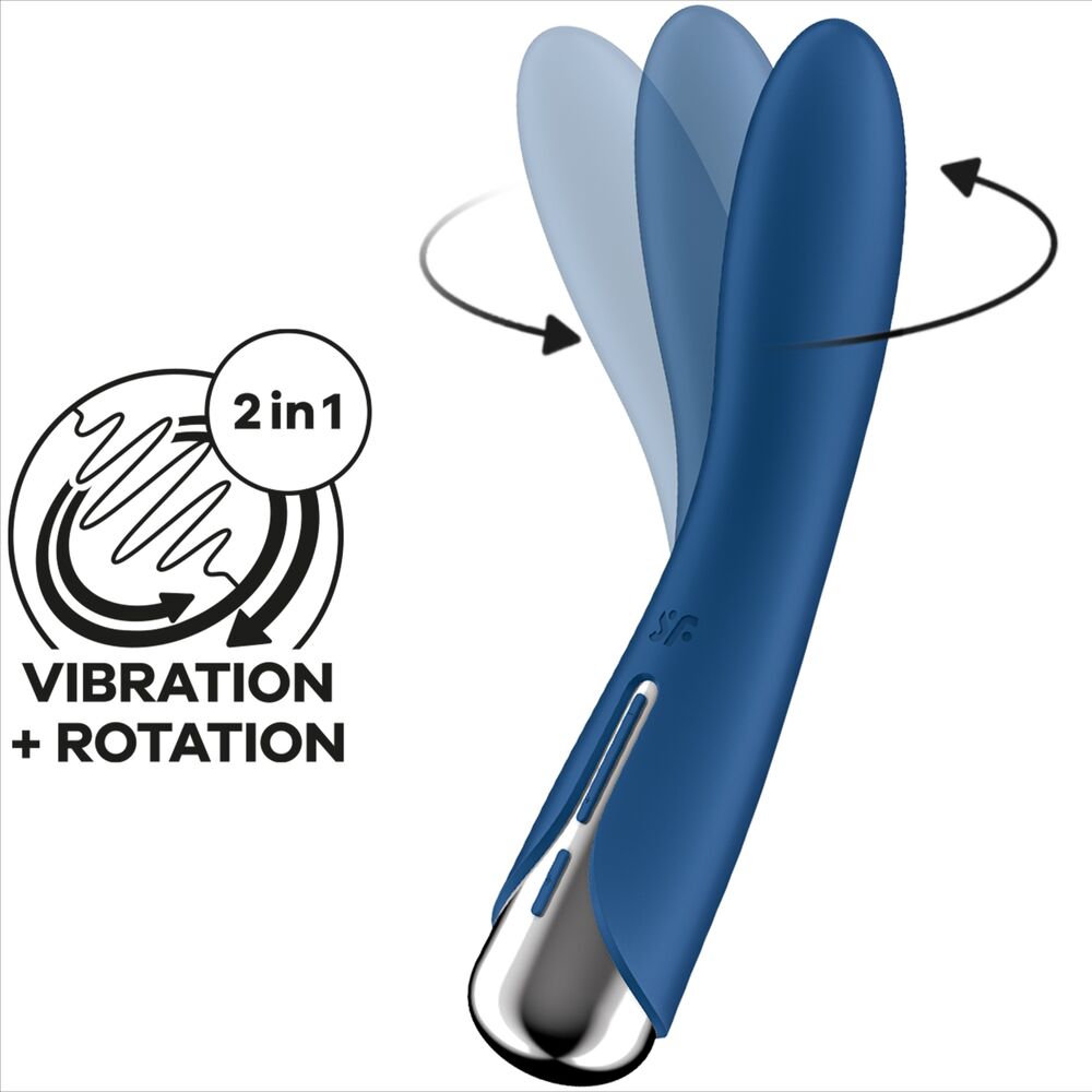 SATISFYER - SPINNING VIBE 1 VIBRATEUR ROTATEUR G-SPOT ROUGE - Sensualia