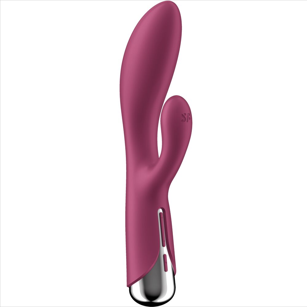 SATISFYER - SPINNING RABBIT 1 ESTIMULACION CLITORIS Y PUNTO G ROJO - Sensualia