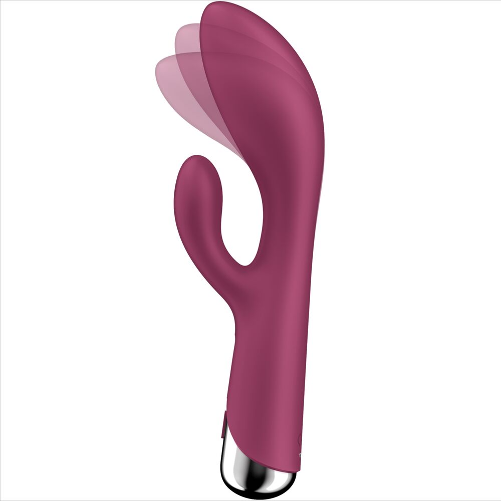 SATISFYER - SPINNING RABBIT 1 ESTIMULACION CLITORIS Y PUNTO G ROJO - Sensualia
