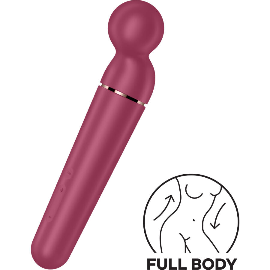 SATISFYER - PLANET WAND-ER VIBRATEUR MASSAGER BERRY - Sensualia